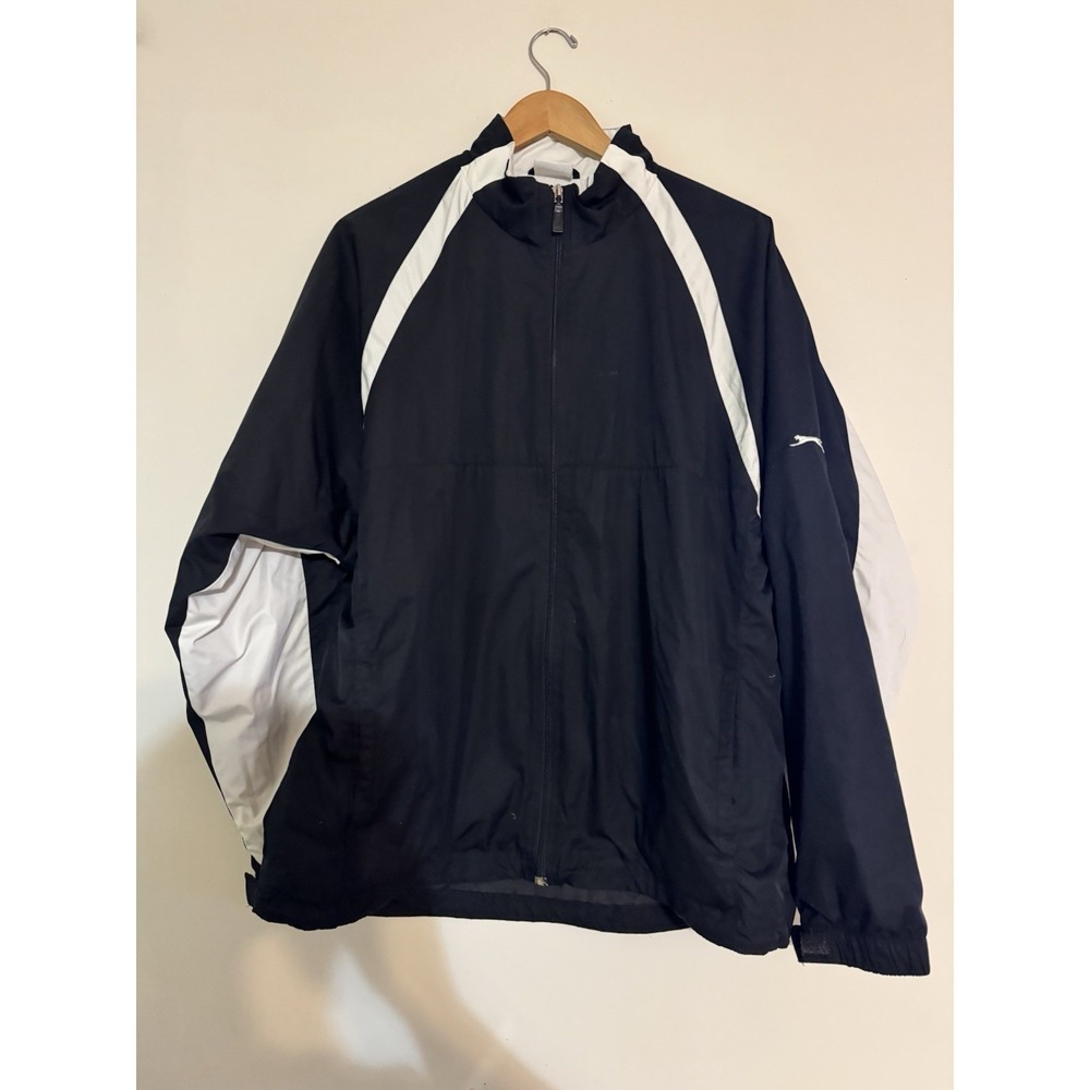 Men's Slazenger Vintage Jacket Windbreaker Golf Sport Athletic 90s Large